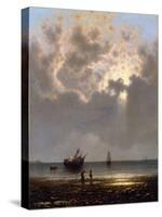 Sun Breaking Through the Clouds-Martin Johnson Heade-Stretched Canvas