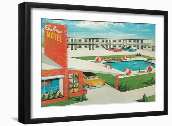 Sun Breeze Motel-null-Framed Art Print