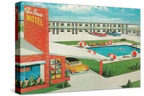 Sun Breeze Motel-null-Stretched Canvas