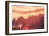 Sun Burned Fog Mount Tamalpais, Marin County, San Francisco-Vincent James-Framed Premium Photographic Print
