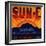 Sun C Brand - Indio, California - Citrus Crate Label-Lantern Press-Framed Art Print