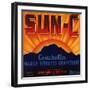 Sun C Brand - Indio, California - Citrus Crate Label-Lantern Press-Framed Art Print