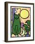 Sun Cat, 2000-Bodel Rikys-Framed Giclee Print