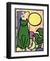 Sun Cat, 2000-Bodel Rikys-Framed Giclee Print