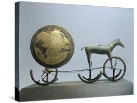 Sun Chariot, Bronze and Gold Leaf, from Trundholm-null-Stretched Canvas