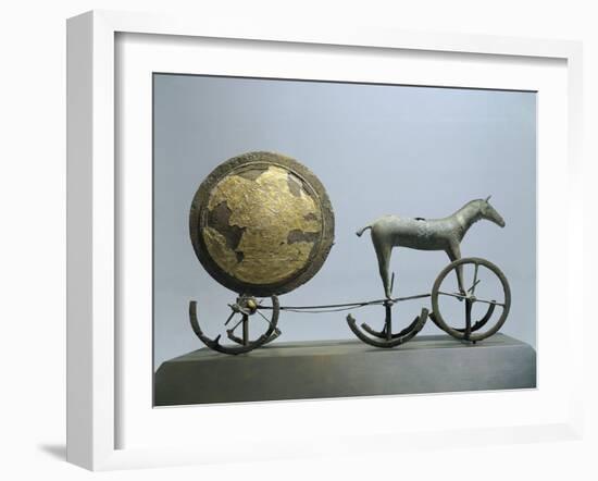 Sun Chariot, Bronze and Gold Leaf, from Trundholm-null-Framed Giclee Print