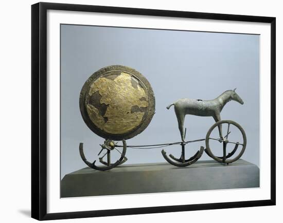 Sun Chariot, Bronze and Gold Leaf, from Trundholm-null-Framed Giclee Print