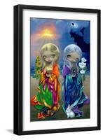 Sun Child and Moon Child-Jasmine Becket-Griffith-Framed Art Print