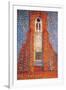 Sun, Church in Zeeland; Zoutelande Church Facade-Piet Mondrian-Framed Giclee Print
