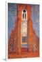 Sun, Church in Zeeland; Zoutelande Church Facade-Piet Mondrian-Framed Giclee Print