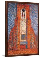 Sun, Church in Zeeland; Zoutelande Church Facade-Piet Mondrian-Framed Giclee Print