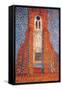 Sun, Church in Zeeland; Zoutelande Church Facade-Piet Mondrian-Framed Stretched Canvas
