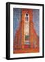 Sun, Church in Zeeland; Zoutelande Church Facade-Piet Mondrian-Framed Giclee Print