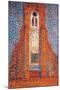 Sun, Church in Zeeland; Zoutelande Church Facade-Piet Mondrian-Mounted Giclee Print