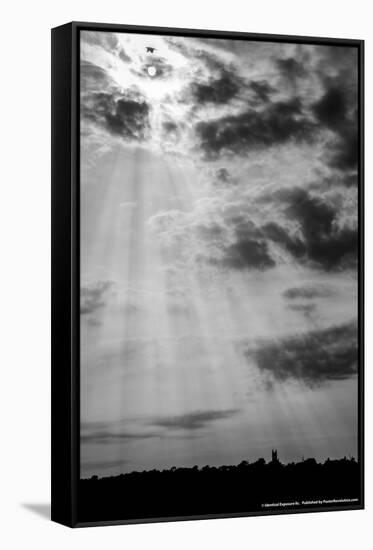 Sun Coming Through the Clouds-null-Framed Stretched Canvas