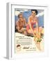 Sun Creams Lotions Tan Tanning Sunburn Astral Suntans Sunbathing, UK, 1950-null-Framed Giclee Print