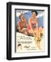 Sun Creams Lotions Tan Tanning Sunburn Astral Suntans Sunbathing, UK, 1950-null-Framed Giclee Print