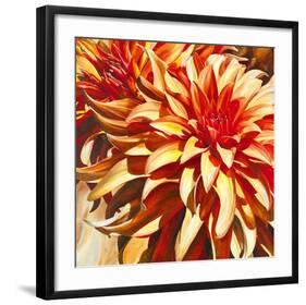 Sun Dahlia-Sarah Caswell-Framed Giclee Print