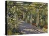 Sun Dappled Garden with Trellis-Colin Campbell Cooper-Stretched Canvas