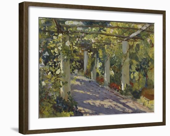 Sun Dappled Garden with Trellis-Colin Campbell Cooper-Framed Giclee Print