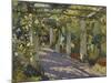 Sun Dappled Garden with Trellis-Colin Campbell Cooper-Mounted Giclee Print