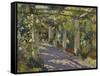 Sun Dappled Garden with Trellis-Colin Campbell Cooper-Framed Stretched Canvas