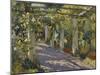Sun Dappled Garden with Trellis-Colin Campbell Cooper-Mounted Giclee Print