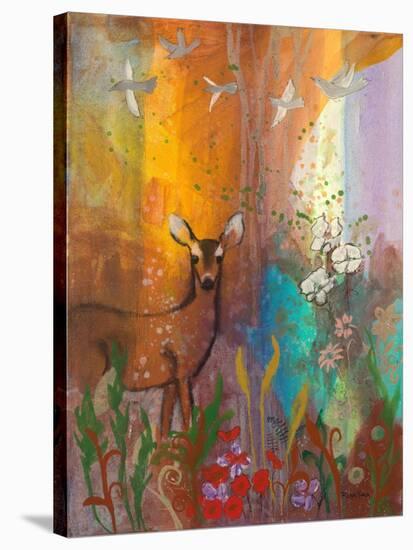 Sun Deer-Robin Maria-Stretched Canvas