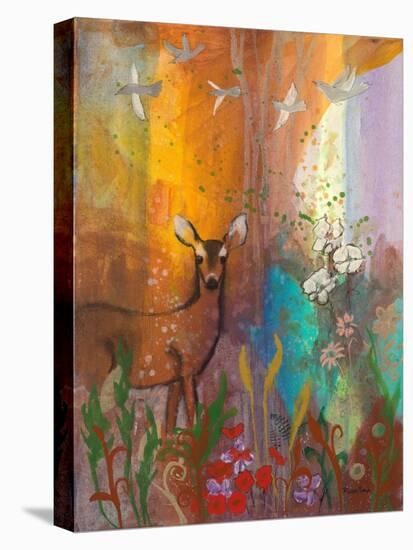 Sun Deer-Robin Maria-Stretched Canvas