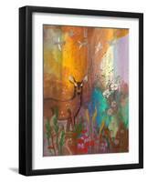 Sun Deer-Robin Maria-Framed Art Print