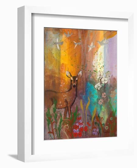 Sun Deer-Robin Maria-Framed Art Print