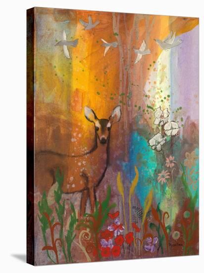 Sun Deer-Robin Maria-Stretched Canvas