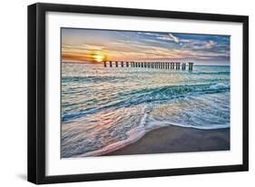 Sun Down-Mary Lou Johnson-Framed Art Print