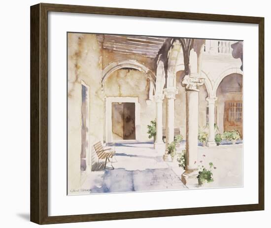 Sun-Drenched Cloisters-Richard Akerman-Framed Premium Giclee Print