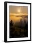 Sun Drenched Fog, Northern California Sunset, Above the Clouds-Vincent James-Framed Premium Photographic Print