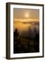 Sun Drenched Fog, Northern California Sunset, Above the Clouds-Vincent James-Framed Photographic Print