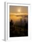 Sun Drenched Fog, Northern California Sunset, Above the Clouds-Vincent James-Framed Photographic Print