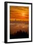 Sun Drop, Over San Francisco, Awe Inspiring Sunset View-Vincent James-Framed Photographic Print