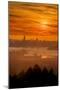 Sun Drop, Over San Francisco, Awe Inspiring Sunset View-Vincent James-Mounted Photographic Print