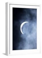 Sun Eclipse, Shadow of the Moon Covering the Sun-null-Framed Photographic Print