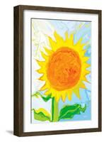 Sun Flower-Rabi Khan-Framed Art Print