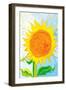 Sun Flower-Rabi Khan-Framed Art Print