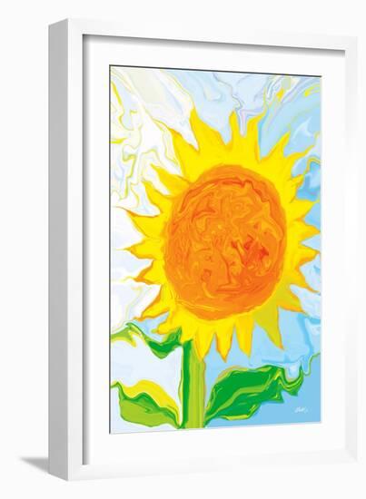 Sun Flower-Rabi Khan-Framed Art Print