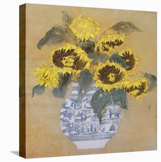 Sun Flowers-Cai Xiaoli-Stretched Canvas