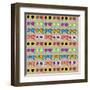 Sun Glasses Pattern-Leo Brazil-Framed Art Print