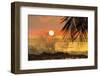 Sun Going Down Behind Surf Spray at This Resort Near Mal Pais, Santa Teresa, Costa Rica-Rob Francis-Framed Photographic Print