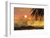 Sun Going Down Behind Surf Spray at This Resort Near Mal Pais, Santa Teresa, Costa Rica-Rob Francis-Framed Photographic Print