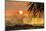 Sun Going Down Behind Surf Spray at This Resort Near Mal Pais, Santa Teresa, Costa Rica-Rob Francis-Mounted Photographic Print