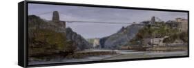 Sun in Avon Gorge, October-Tom Hughes-Framed Stretched Canvas