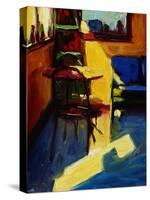 Sun in the D & M Cafe-Pam Ingalls-Stretched Canvas